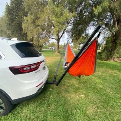 Cama de suspensión de acero al carbono para Audi Q7 qu. 3 Apoyo para acampar en la parte trasera o en el techo