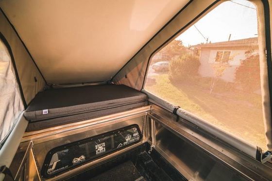 TOYOTA TRUCK Ute Silverado Camper duro Alucab Pickup Tacoma Camper de arriba con bastidor