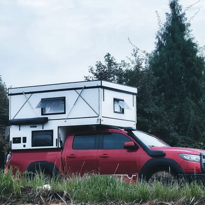 Estándar Estructura de aluminio Camper Top con bastidor para F150 Camper duro Shell Pickup