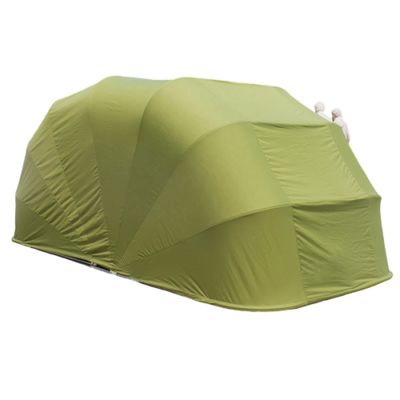 Panel solar para garaje de automóviles al aire libre de acero inoxidable gris con techo y protección de carpa