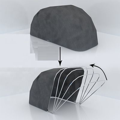 Garaje plegable de acero inoxidable para una operación manual conveniente y un montaje fácil